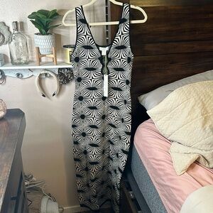 House of Harlow 1960 Geometric Knit Dress